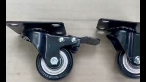 BỘ 4 BÁNH ĐẨY HÀNG XOAY 360 ĐỘ CÓ KHOÁ CHỐNG XOAY CHỐNG TRƯỢT 4CM NHÓM MÀU VIỀN ĐEN