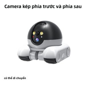 Camera An Ninh Trong Nhà Wifi 2K Âm Thanh Hai Chiều Chức Năng Giám Sát Trẻ Em Người Già Chó Thú Cưng Zoom Kỹ Thuật Số Camera Kép