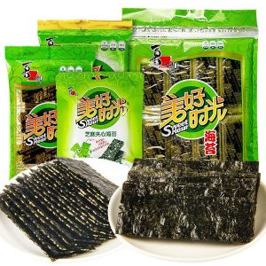 Xizhilang Good Time Seaweed Slices Individually Packed Sandwich Crispy Spicy Tomato Flavor Childrens Baby Casual Snacks