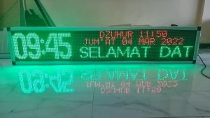 Jadwal Sholat 40x200cm Mix Warna Wifi Android