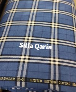 Kain Bahan Celana Kotak Super Semi Wool 120s By Hugo Barbera In England (Harga 05 Meter)