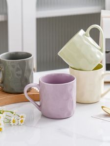 Bộ Cốc Thủy Tinh Lớn Phong Cách Bắc Âu Bằng Gốm Sứ Dùng Trong Gia Đình Bộ Cốc Đựng Sữa Dùng Trong Văn Phòng Bộ Cốc Đôi