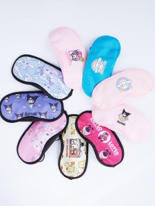 Kids Cartoon Cute Eye Mask Game Funny Black Blackout Sleep Special Summer Thin for Lunch Break Hotel Activities