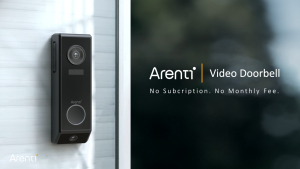 ARENTI P10 - Wireless Battery Video Doorbell | 2K UHD Dual Lens 3MP + 2MP | Water Resistant