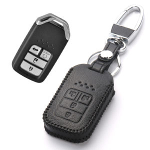 Genuine Leather Key Cover Specifically for Honda Civic XRV Accord CRV Pilot Odyssey Car Interior Accessories