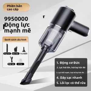 HELLOLEIBOO | Dụng cụ hút bụi cầm tay siêu mạnh Leibin Mini dùng cho ô tô và gia đình Dụng cụ vệ sinh xe hơi không dây Đèn LED