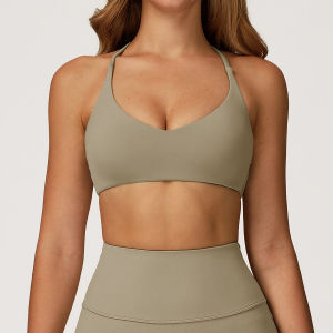 QYUED | Cross-Back Quick-Drying Yoga Bra