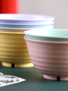 BLIVO 【พร้อมส่ง】ชามข้าวสาลีสไตล์นอร์ดิกขนาด 17 ซม. แข็งแรงทนทานสามารถใส่ไมโครเวฟได้