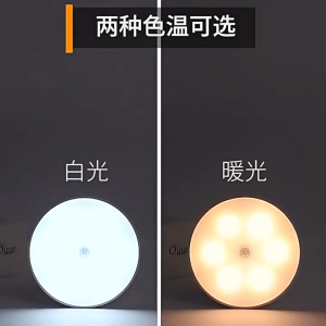 Wireless LED Motion Sensor Night Light USB Rechargeable Cahaya malam induksi Lamp For Cabinet Room Staircase Human Body Induction Lamp