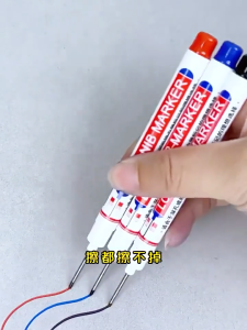 Pen Penanda Long Nib Marker Pen Quick Dry Waterproof Permanent Ink Writing Drawing Art Tool