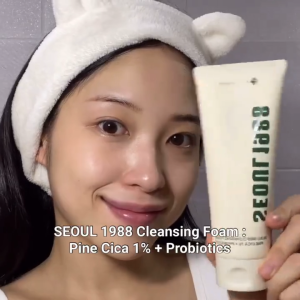 K-SECRET SEOUL 1988 Cleansing Foam 150ml : Pine Cica 1% + Probiotics