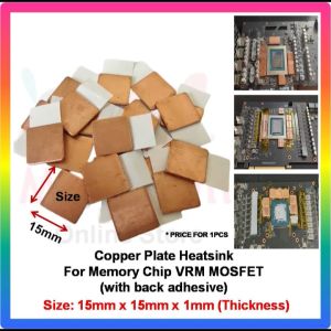 DIY Aluminium Copper Plate Shim Heatsink for PC Laptop Memory Chip VRM MOSFET