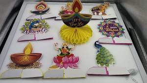 16 pcs Diwali Hanging Pendants 2024 Party Decoration Deepavali Festival Decoration Gift