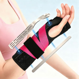 1PCS Men Women Carpal Tunnel Wrist BraceAdjustable Night Wrist Support with 2 Metal Splints Hand Stabilizer for Right Left Hand