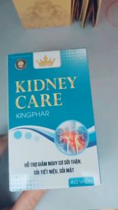 Viên uống Kidney Care Kingphar - Giúp lợi tiểu  hỗ trỡ giảm nguy cơ sỏi thận  sỏi tiết niệu  sỏi mật - Hộp 40 viên.