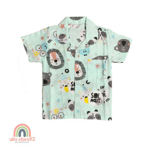 Baju Tidur Piyama Kekinian Umur 2 Sampai 10 Tahun Motif Koala Bahan Polymicro Adem