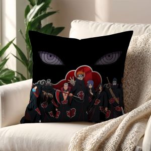 NARUTO | Anime N-NARUTO Akatsuki Itachi Cushion Cover Decoration Room Car Home Office Coffee Pillow Sofa Printing Nordic Simplicity Hit