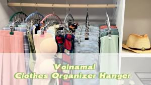 1/2/3PCS Closet Storage Hanger with 10 ClipsHangs 40 Pairs of LeggingsBlack HangerSpace-Saving Hanging Closet Organizer