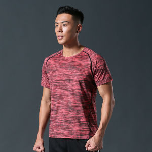 Áo Thun Thể Thao Nam Tay Ngắn Ice Silk Thấm Hút Nhanh Khô Thoáng Khí Ôm Vừa Vặn Mùa Hè 2025 Áo Thun Thể Thao Thường Ngày Dành Cho Nam