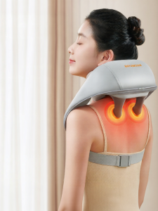 AUX | AUX Neck Massager Shoulder Back Waist Massage Device Muscle Neck Compression Pillow 1692 Far Infrared Heating Therapeutic