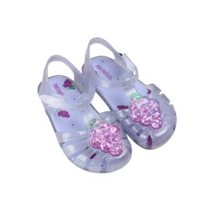 2022 Melissas Mini shoes Official Store girls sandals hollow Fruit decoration Roman princess Baby childrens shoes