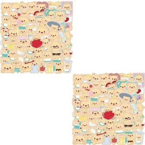 60 Sticker Dễ Thương Gấu Bơ Trang Trí Điện Thoại Túi Xách Vật Đồ Trang Trí Cốc Cà Phê Mô Hinh Dễ Thương Đồ Trang Trí Hình Dáng Đồ Họa