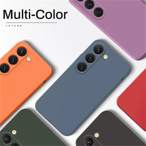 For Samsung S25 Galaxy S24 S21 S23 Plus Ultra Flishion Liquid Silicone Phone Case S8 S9 S10 Plus Soft Shockproof Back Cover