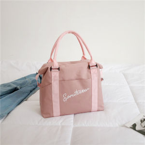 Korean Style Lightweight Foldable Travel Bag for Short Trips Business Travels Fitness Equipment Waterproof Oxford Cloth Bag