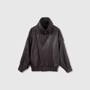 XMO | Loose New Zealand Sheepskin Leather Jacket