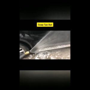 Đầu Vòi Béc Xịt Cổ Thẳng 1/4 Góc Phun Bọt Tuyết 60 Độ Kết Nối Nhanh Thép Không Gỉ Áp Lực Cao Rửa Xe Sân Vườn