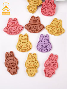 Labubu Cookie Cutter Baking Tool 3D Creative Cartoon Cookie Stencil Baking Mold Kitchen Tools for Baking DIY Baking Tools