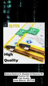 Baterai HP Realme 5 & Realme 5S: BLP 729 & Baterai Lainnya