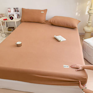 Aesthetic Jacquard Double-layered Gauze Bed Mattress Protector For Dormitory Use