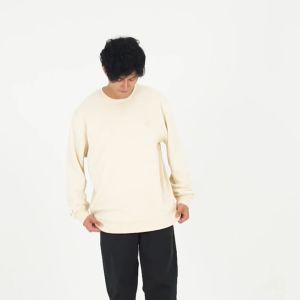 Famo Macario Crewneck Sweater Pria Frenchterry Polos Logo Bordir C010124