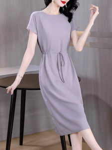 Elegant Versatile Youthful Petite French Design Waist Cinched Dress Spring 2026 New Style