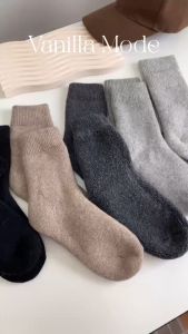 Vanilla Mode 🧦 ถุงเท้าวูลสำหรับผู้หญิง ผสมขนแกะ 30% 35-40 ฟรีไซส์ สำหรับเท้าเบอร์ รหัส WT001