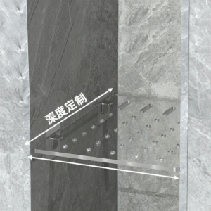 OUKUMAN | Bathroom Water-resistant Storage Shelf Transparent Nail-free Layers