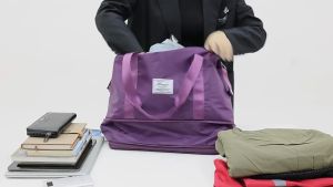 High Quality Extendable Wet Dry Hand Carry Large Travel Duffel Maternity Bag Beg Baju Baby Besar Bersalin