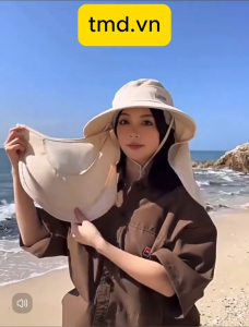 Summer Womens Sunshade Hat UV Protection Outdoor Hiking/Beach Hat Breathable Face Cover Detachable