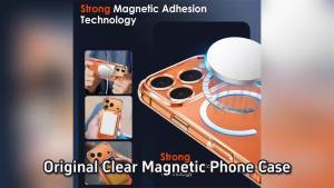 Original Clear Magnetic Case For iPhone 17 Pro Max Air 16 15 14 Plus 13 12 11 Phone Cover For Magsafe Transparent Hard Shell