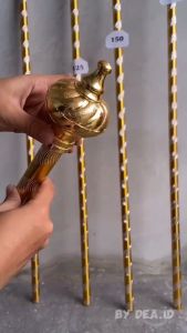 [DEASHOP] [CUSTOM UKURAN SIZE] 110 120 125 130 140 150 CM BATANG ROLLET GORDEN SOKA GOLD SILVER ULIR KRISTAL - FULLSET TIANG GORDEN