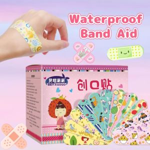 120Pcs Cartoon Band Aid Patches for Children Hemostasis Adhesive Wound Bandages Waterproof Tape