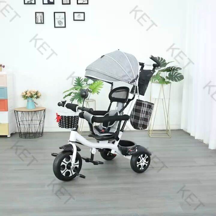 Tricycle with baby on sale seat