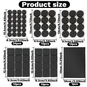 Self Adhesive Furniture Leg Feet Protector Pad Chair Leg Pad Anti-Skid Scratch Resistant Furniture Feet Floor Protector Pads DIY