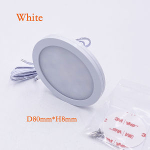 Ultra-Thin 5W Mini LED Downlight Dimmable 12V DC for RV Kitchen Cabinets Wine Racks Ceiling Surface-Mounted Spotlight