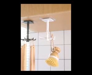 [MH] Gantungan Kamar Mandi Spatula 6 Kait Tempel 360