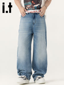 izzue | Quần Jeans Phong Cách Retro Rửa Nước Form Rộng Cho Nam