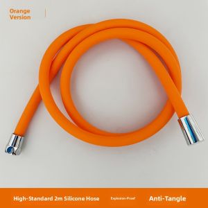 Silicone Shower Hose Spray Head Anti-Explosion Anti-Twist Bathroom Bath Heater Shower Tube Four-Way Universal Bathroom Accessories