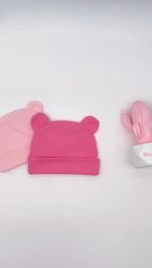 Soft Newborn Hat Baby Beanie Cotton Infant Bonnet Baby Cap for Girls Boys Kids Hats Newborn Photography Props Accessories 0-12M