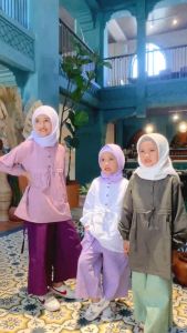 Luna Set Kulot Setelan Anak Perempuan Usia 3 Sampai 12 Tahun Hooflakids